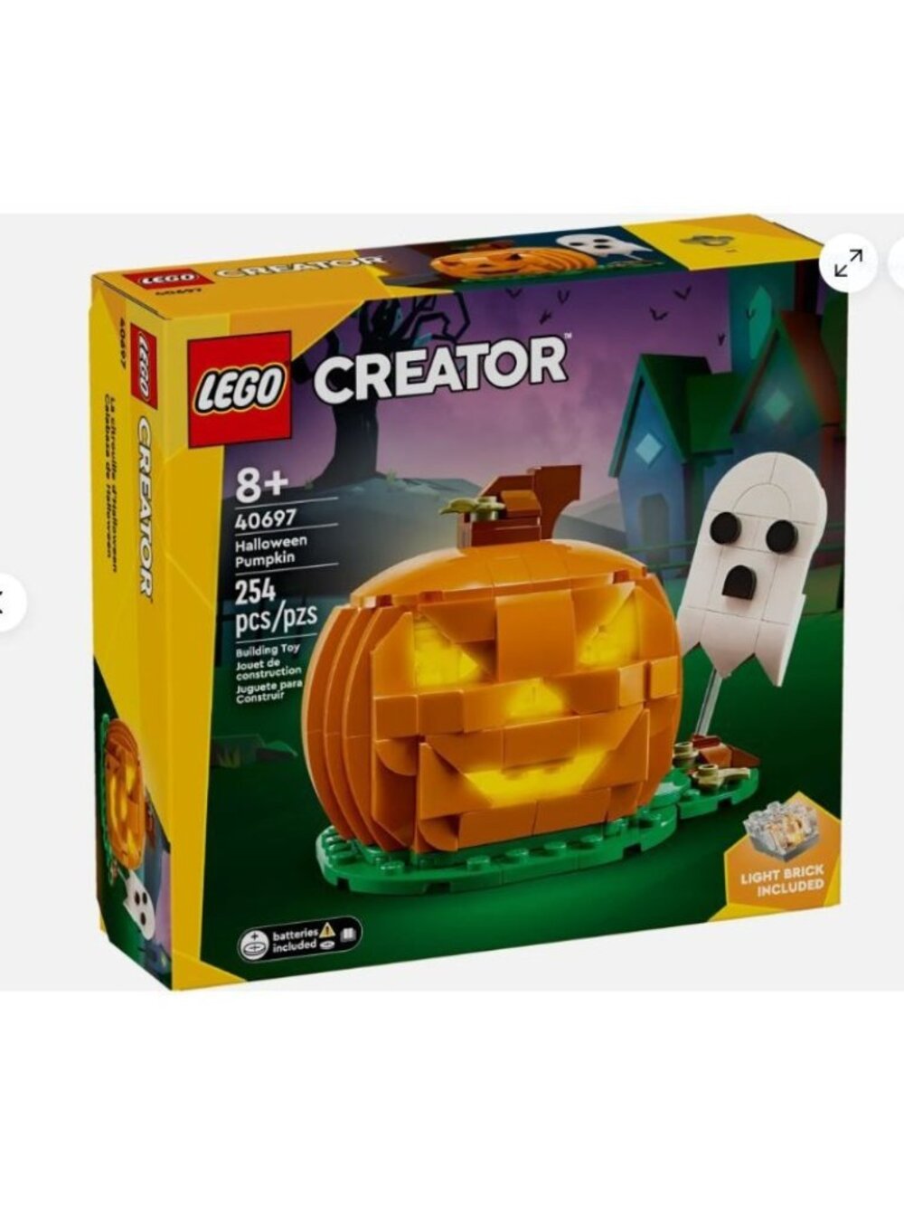 Lego Creator 40697 Halloween Pumpkin with Light Brick! 254 pc. - Picture 1 of 5
